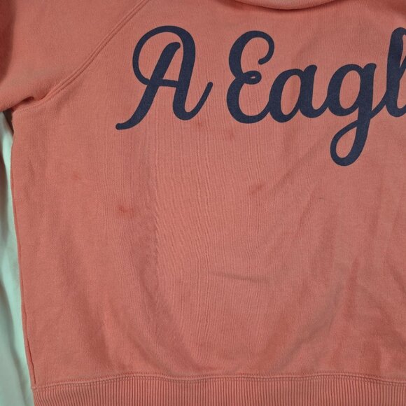 American Eagle A Eagle Womens Large Pink Logo Sweatshirt Crewneck Long Sleeve - Picture 4 of 8